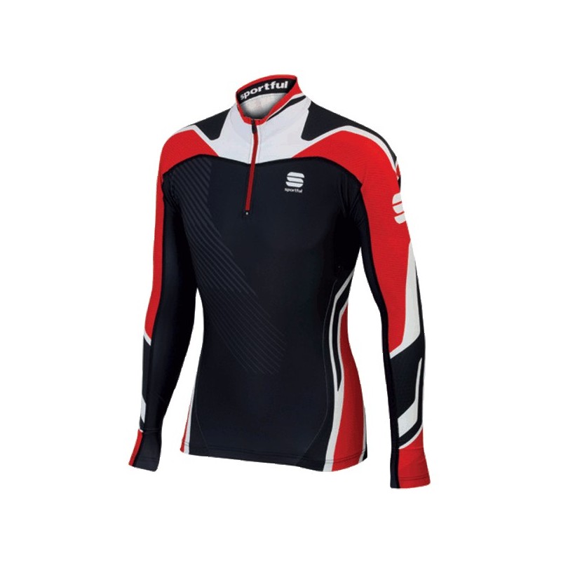 Sportful Worldloppet 4 Race Top zwart-rot-wit Sportful Worldloppet 4 Race Top zwart-rot-wit